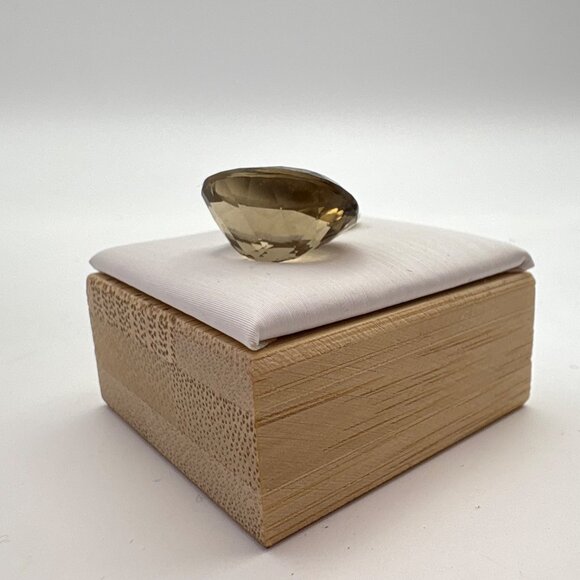 Faceted Oval Smoky Quartz Loose Gemstone 15mm Length - Picture 4 of 10